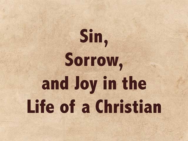 Sin, Sorrow, and Joy in the Life of a Christian